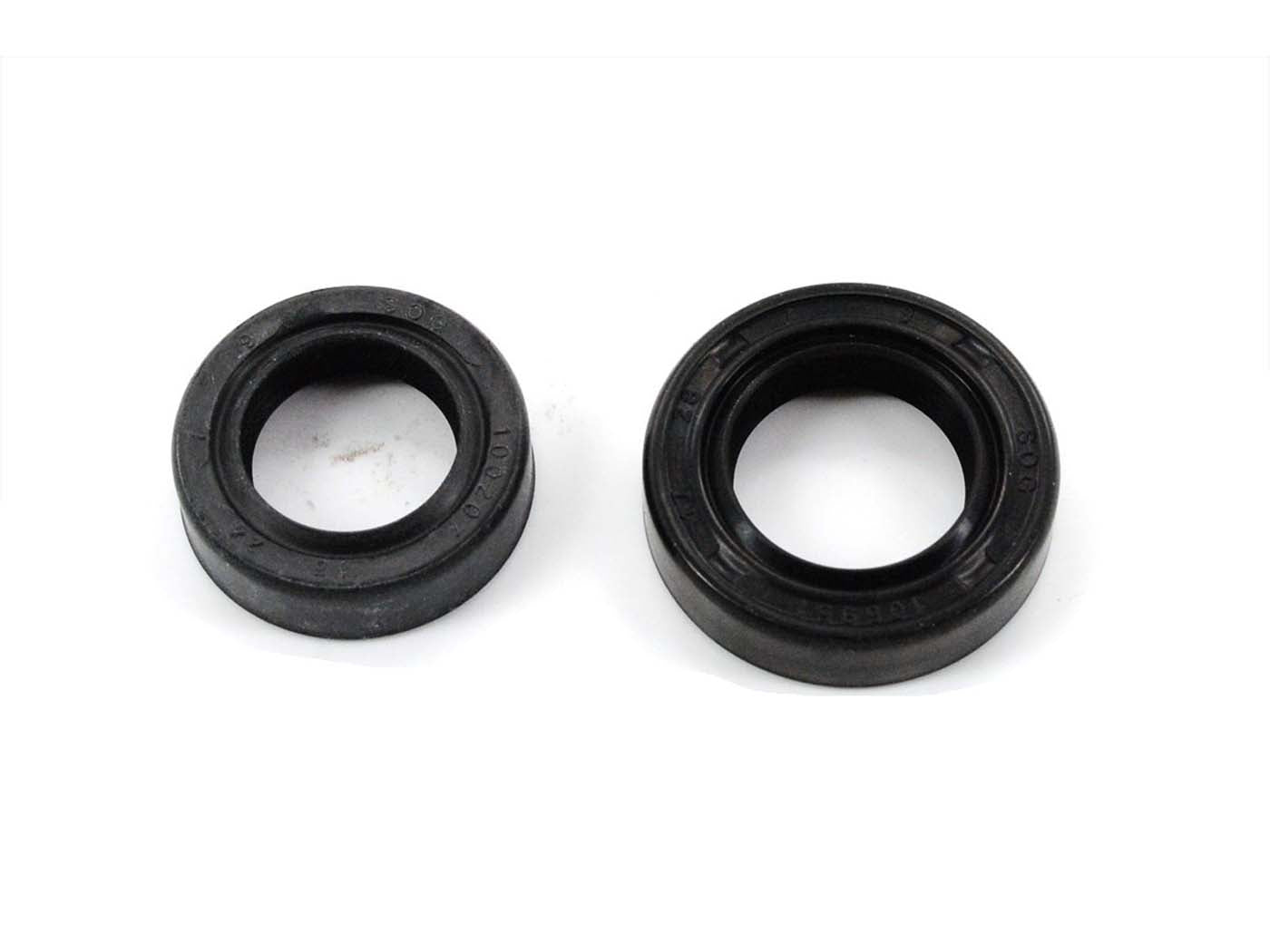 Set simeringuri arbore cotit 17x28x7mm 15x24x7mm negru pentru Zündapp ZD 30, ZD 40, ZR 30, ZA 40, ZE 40 49ccm 2T