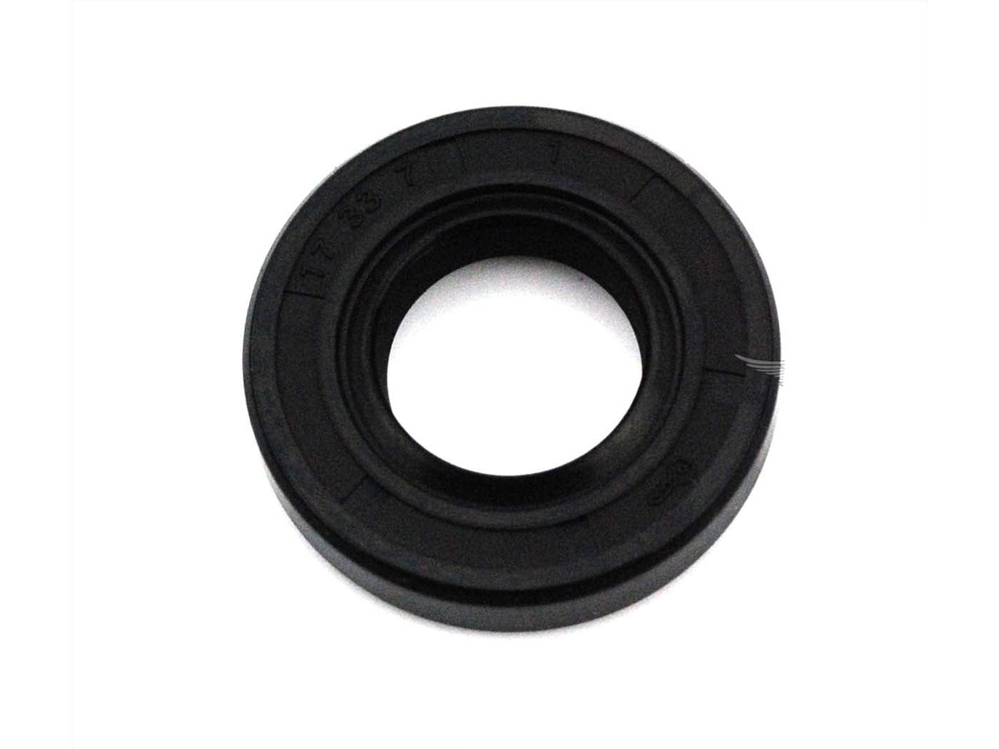 Simering cauciuc 17x33x7mm negru pentru Sachs Prima 5 / 5S, Hercules Prima 5 / 5N / 5S motor Sachs 505