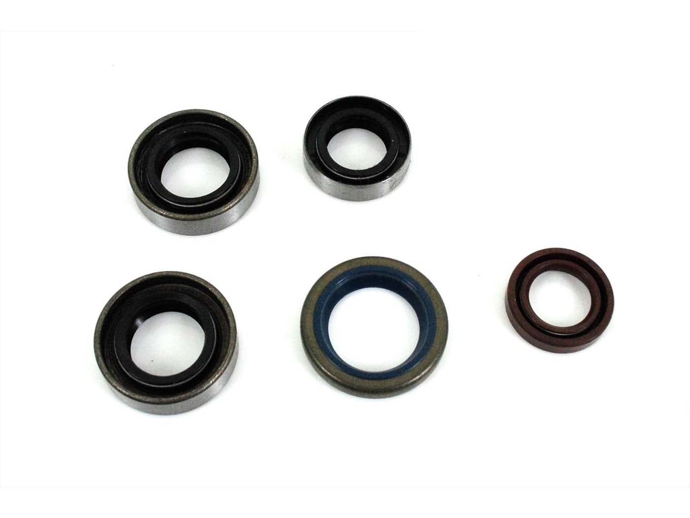 Set simeringuri 5 piese 15x24x7 17x28x7 16x24x7 20x26x4 12x20x5 pentru Zündapp C 50 Super, Sport Combinette, KS 50 Super și alte modele