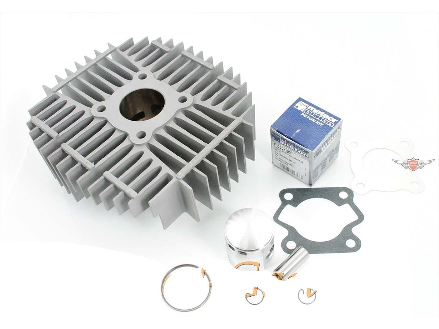 Kit Cilindru VanVeen Meteor Aluminiu 60cc Acoperire Nickasil Alezaj 44mm Racord 32mm pentru Kreidler Florett RS
