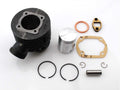 Kit cilindru 50cc diametru alezaj 38mm, ax piston 12mm, diametru exterior 86mm, înălțime 85mm, colector 32mm pentru Hercules și alte modele