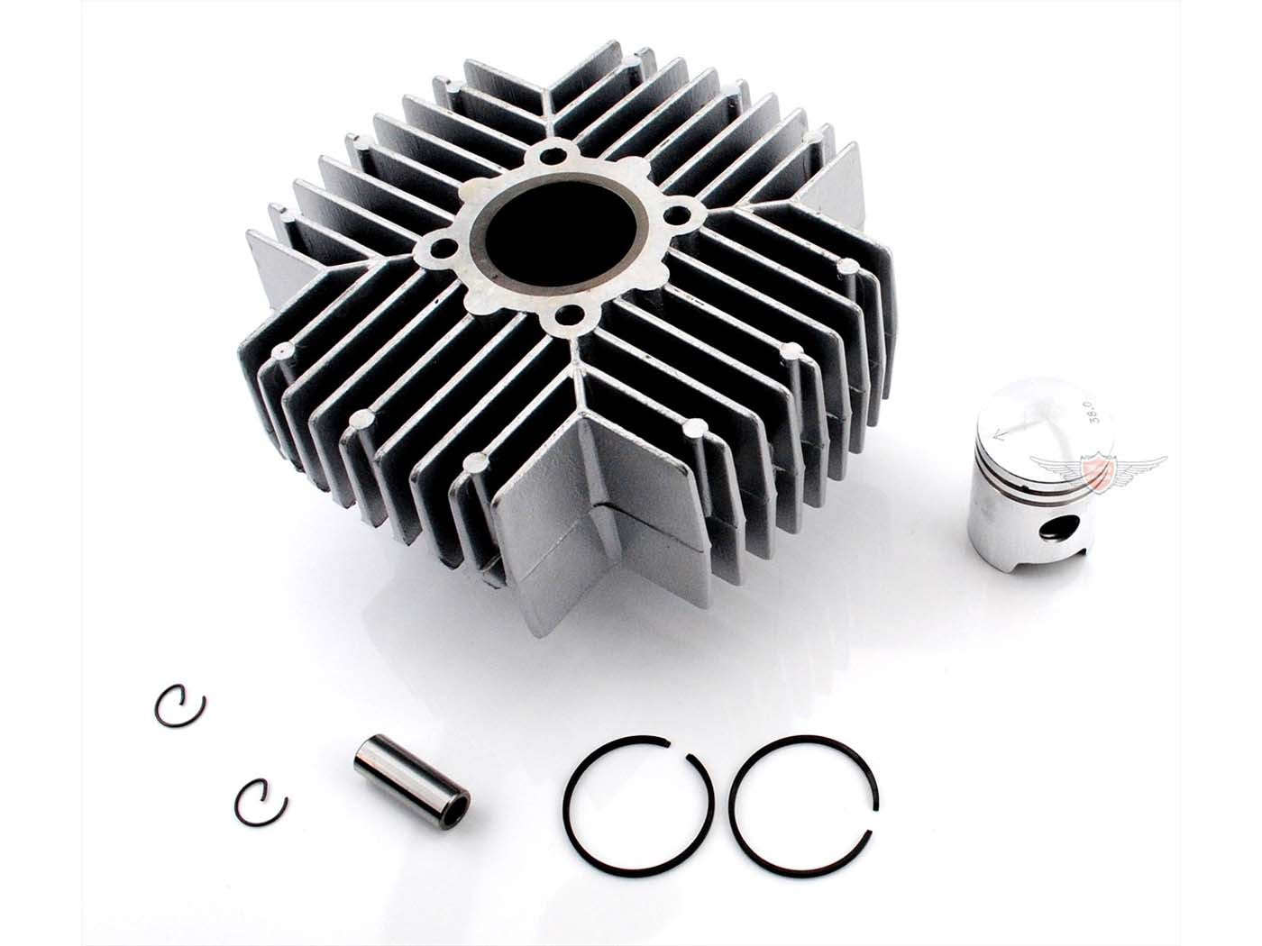 Kit cilindru aluminiu 38mm pentru Puch Monza / M50 Sport 48,8ccm 1-Cil. 2T