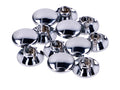 Set capace de acoperire pentru șuruburi cu cap hexagonal interior M10 cromate, 12 bucăți, universal