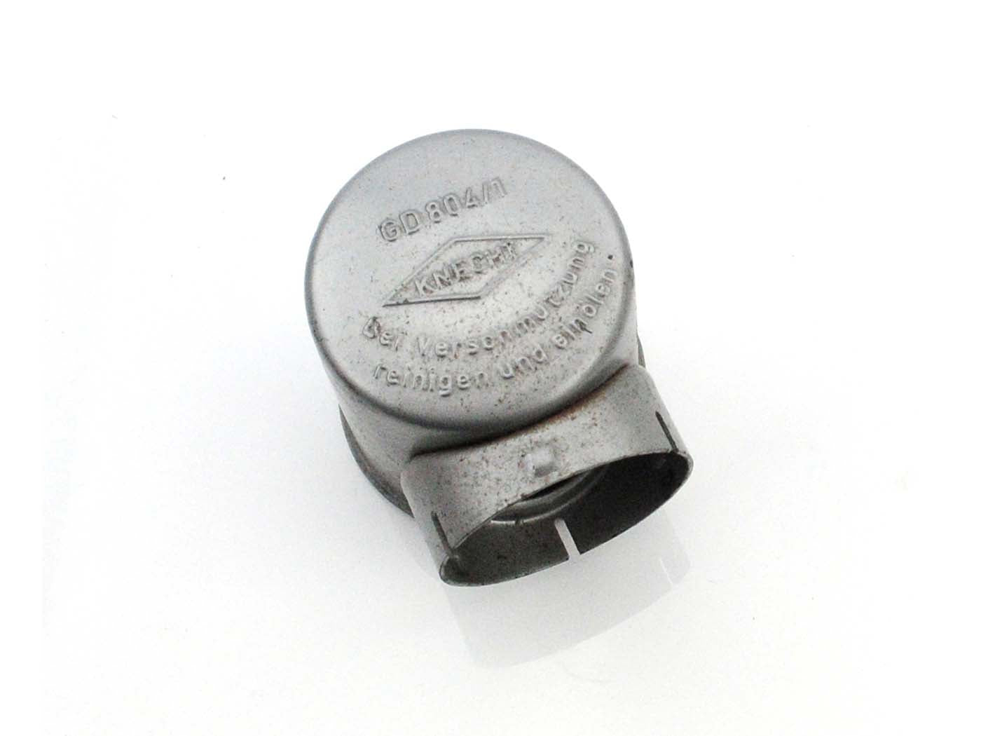 Carcasă filtru de aer Goebel metalică diametru 60mm adâncime 62mm pentru Rixe, Bauer, Gritzner