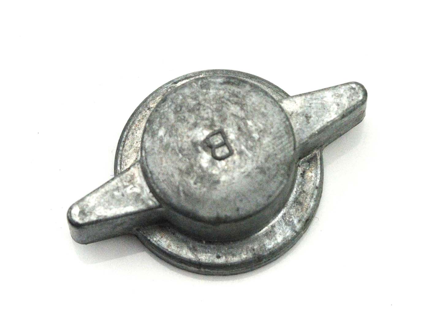 Piuliță metalică terminală pentru carburator Bing pentru Triumph Fips Knirps, Zündapp Motor, Sachs 50, Gritzner Brummi, ILO H 48, FM Rex 34 40, Varel Flink, Combimot, Combinette, Wacker DS 50