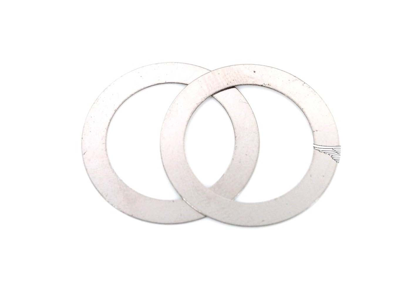 Șaibă de reglaj 17/24mm 0,2mm 2 piese pentru Kreidler Florett, Flory, RS, RMC, LF, LH, Eiertank, Super 4, TM, Zündapp C 50