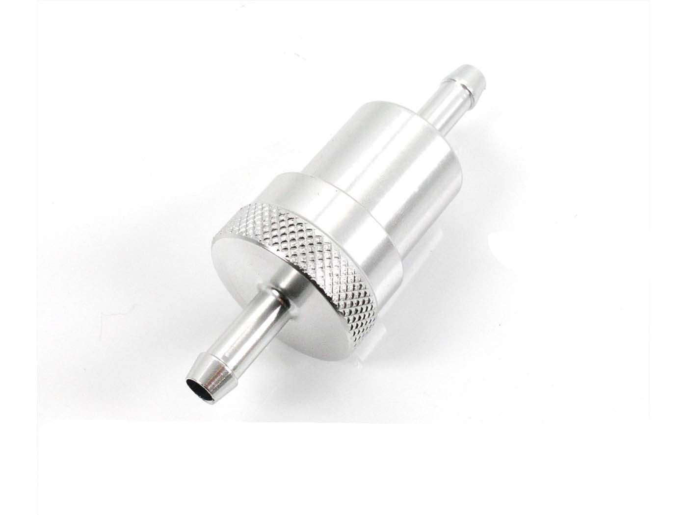 Filtru de combustibil aluminiu 6mm 77mm pentru Zündapp, Hercules, Puch, Kreidler, Simson și alte modele