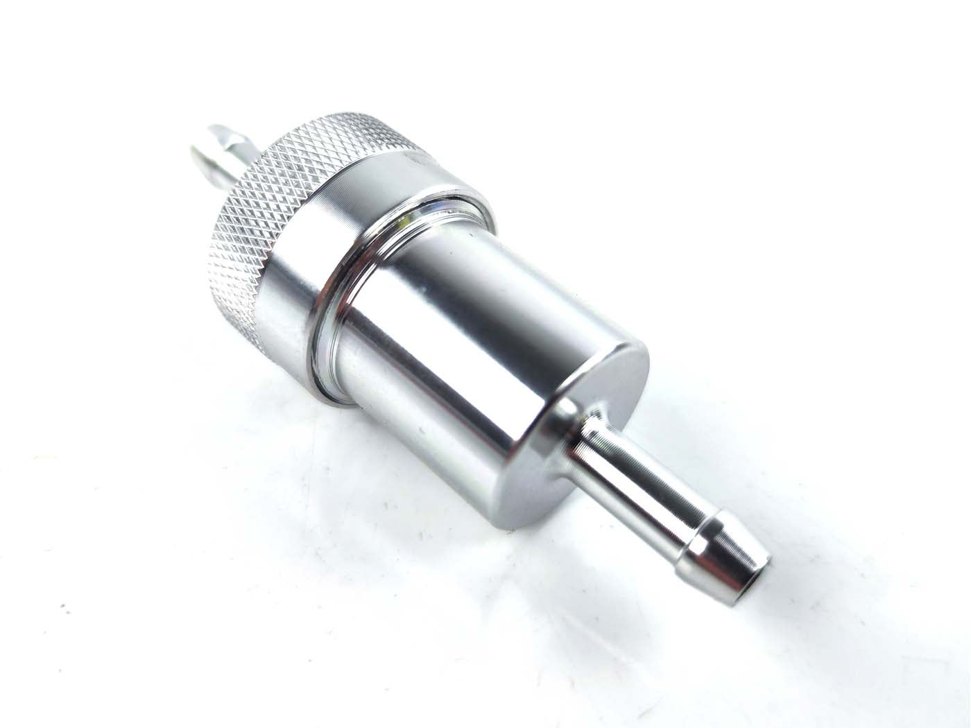 Filtru combustibil aluminiu 6.5mm 76mm pentru Zündapp, Kreidler, Hercules, Puch, Miele, Simson, DKW, KTM, moped, scuter
