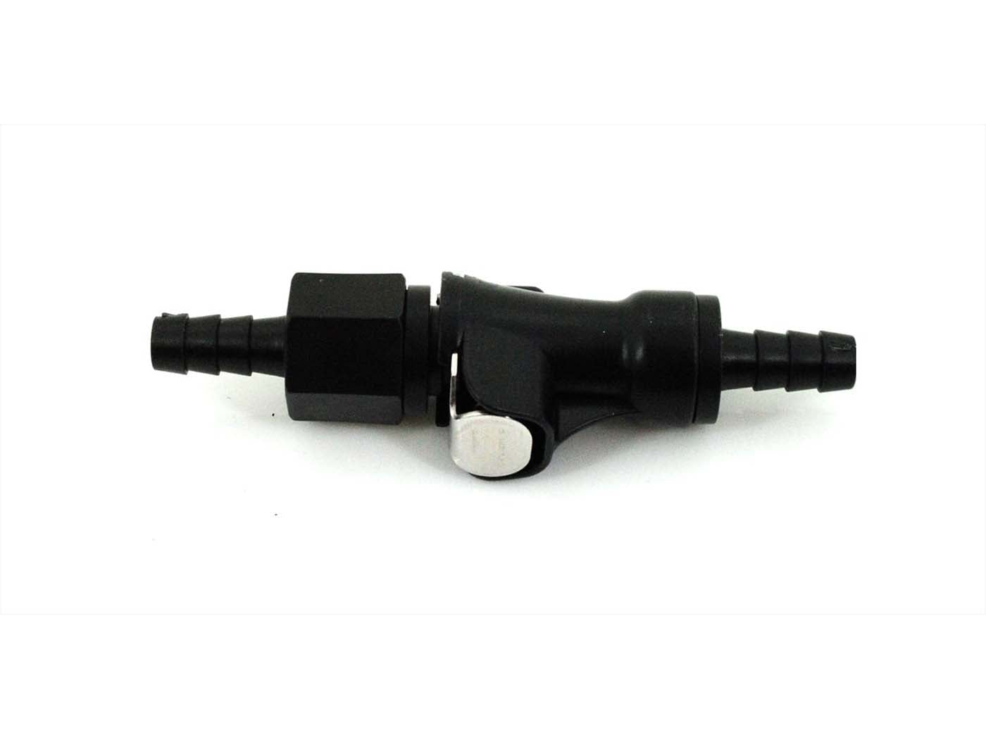 Conector rapid furtun benzină plastic 6mm negru universal pentru moped și mokick