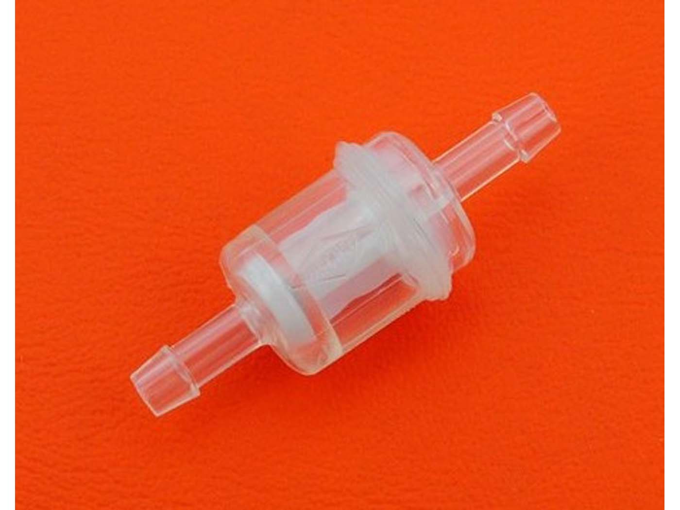 Filtru benzină Karcoma plastic 6mm fin pentru Zündapp, Hercules, Kreidler și alte modele