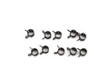 Coliere arc negre 9mm set 10 bucăți pentru Zündapp, Piaggio, Kreidler, Simson și alte mărci