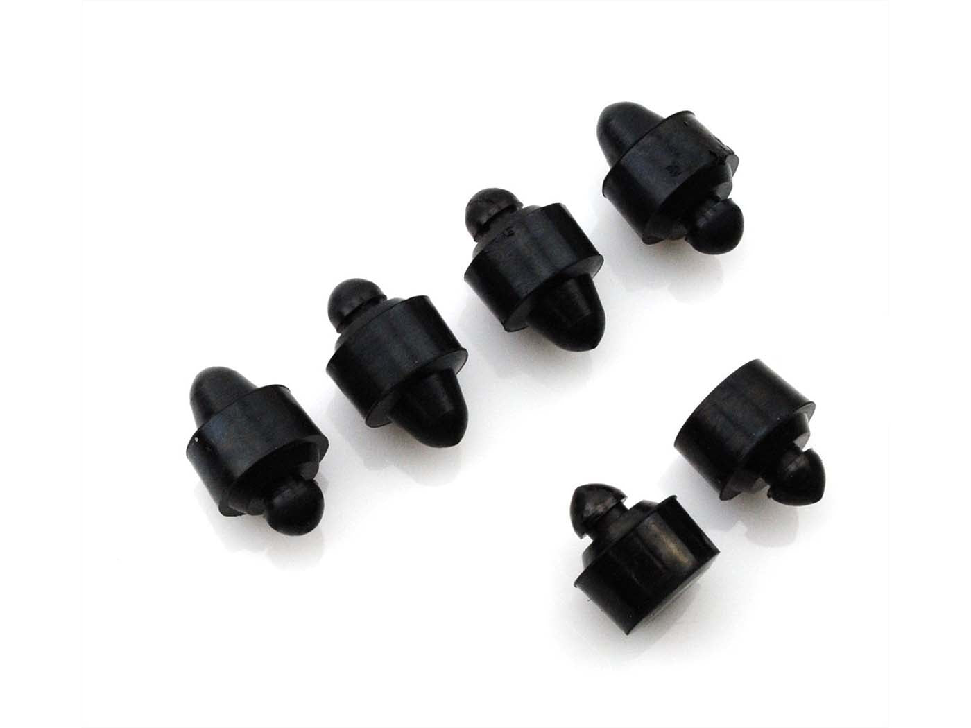 Set garnituri cauciuc șa 6 piese negru pentru Simson KR50 Schwalbe, KR51, KR51/1, KR51/2, Sperber SR4-3, Habicht SR4-4