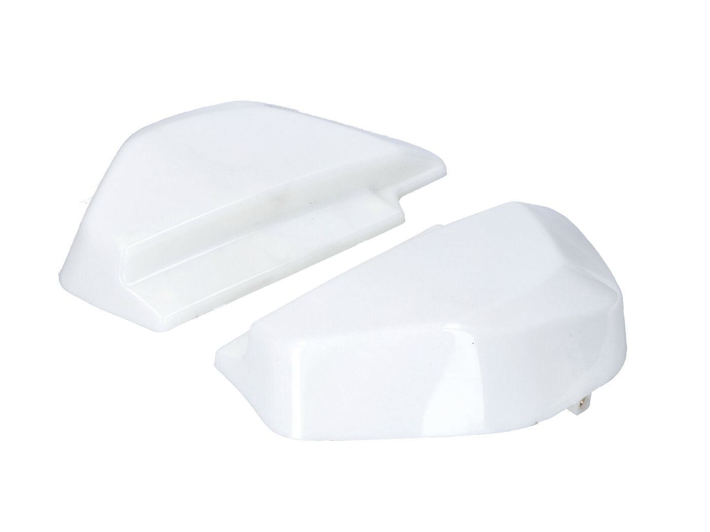 Capace laterale NTS Parts set 2 bucăți nevopsite pentru Zündapp GTS, C 50 Sport, KS 80, 529, 530 și alte modele