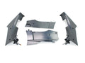 Carenaj cadru plastic negru set 4 bucăți pentru Zündapp C 50 Sport, GTS 50, KS Tip 529, 80 530