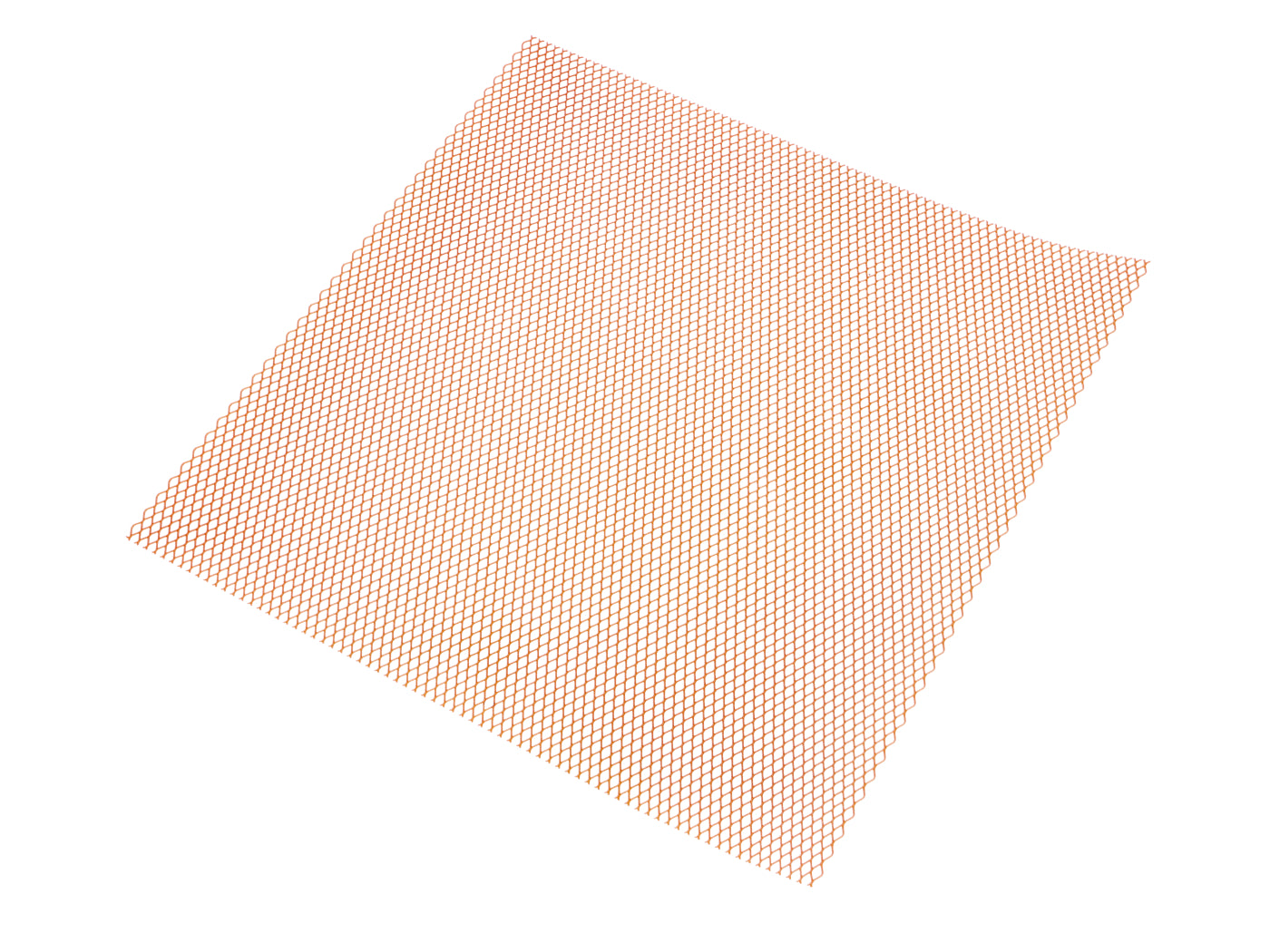 Plasă de protecție sport 30x30cm fină, culoare neon portocaliu, universală