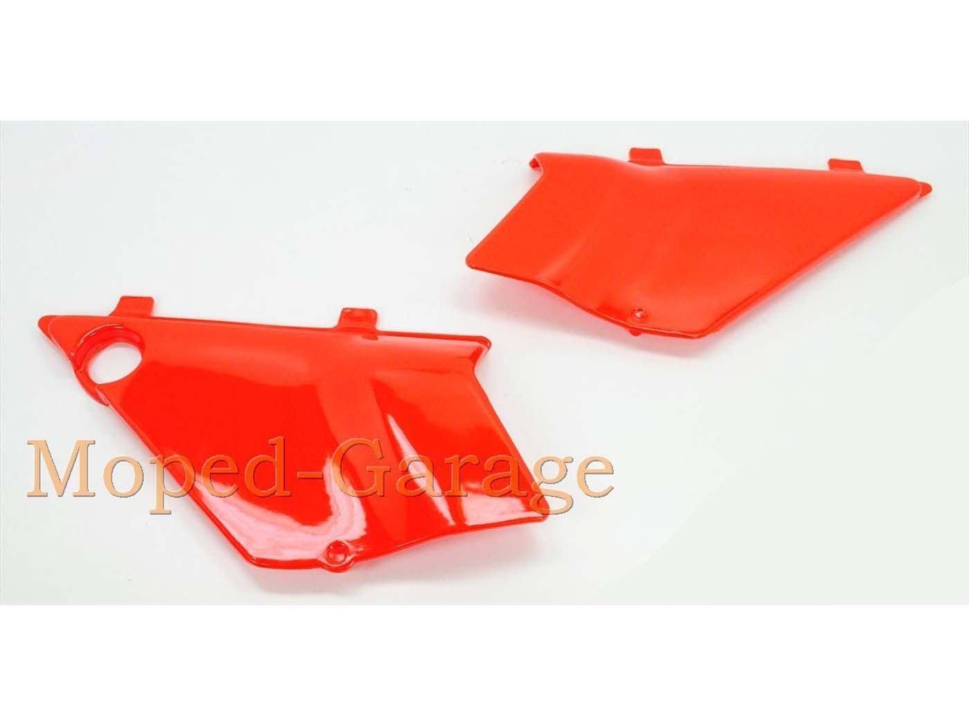 Capace laterale roșii din plastic set 2 bucăți pentru Honda MT 50, MT 80