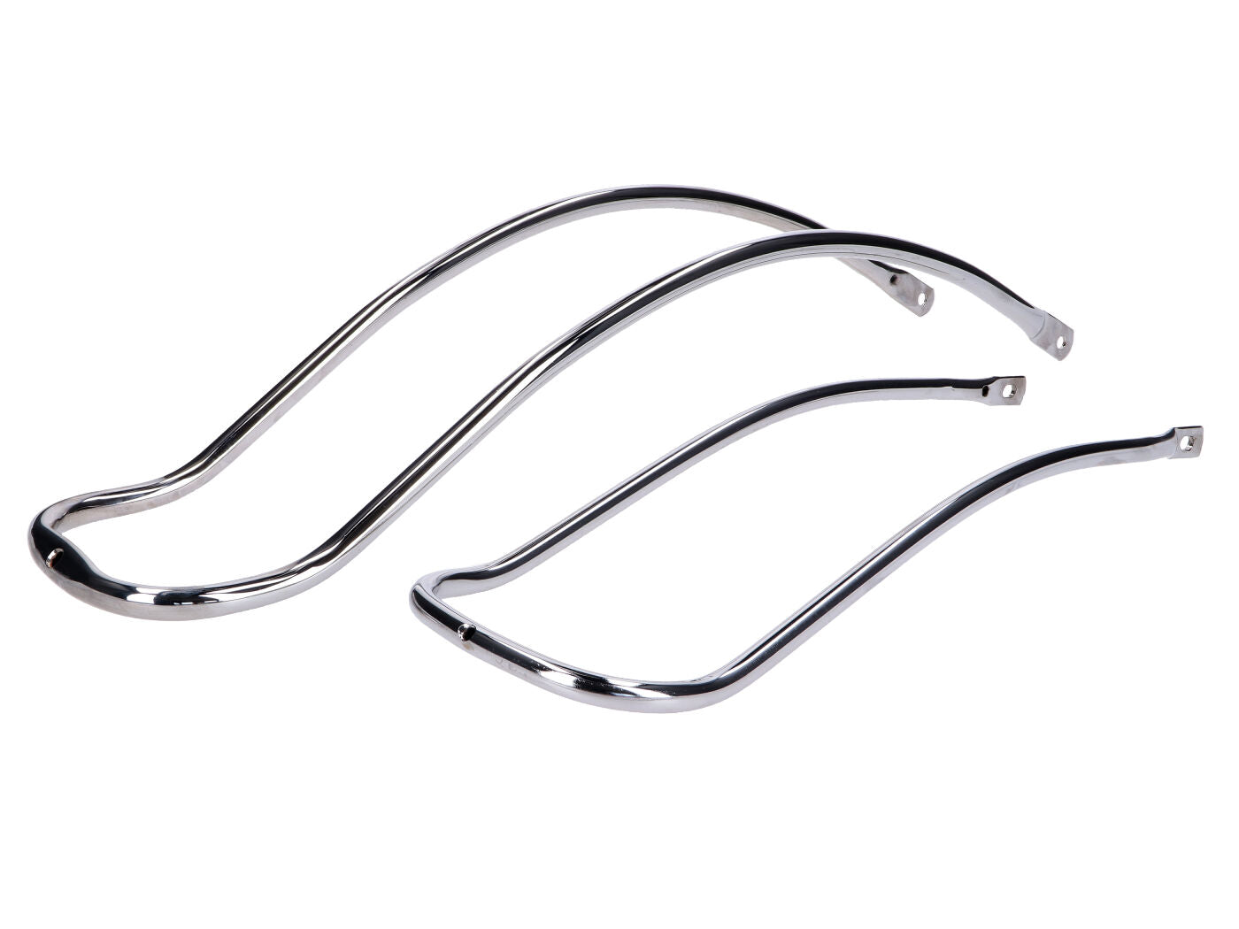 Set suporți cromat apărătoare noroi pentru Kreidler Florett Mustang/Cross 50 (K54/512), Florett RS-GS (K54/503)