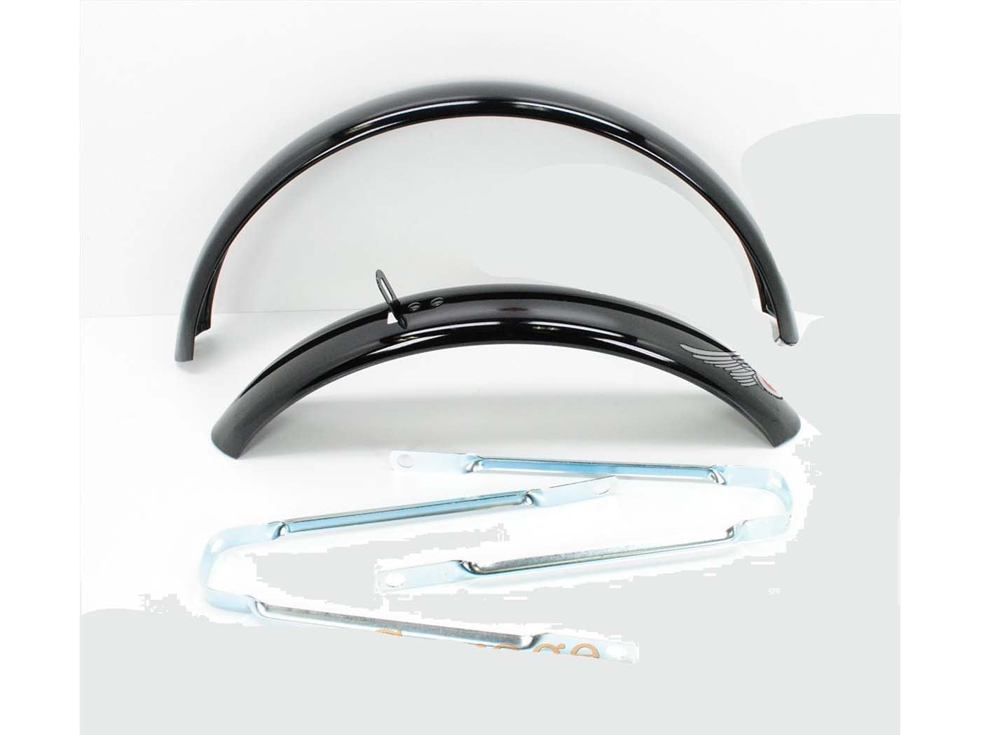 Apărătoare de noroi metal negru 440x650mm pentru Piaggio Ciao, Zündapp și Kreidler