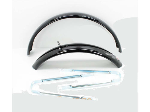Apărătoare de noroi metal negru 440x650mm pentru Piaggio Ciao, Zündapp și Kreidler