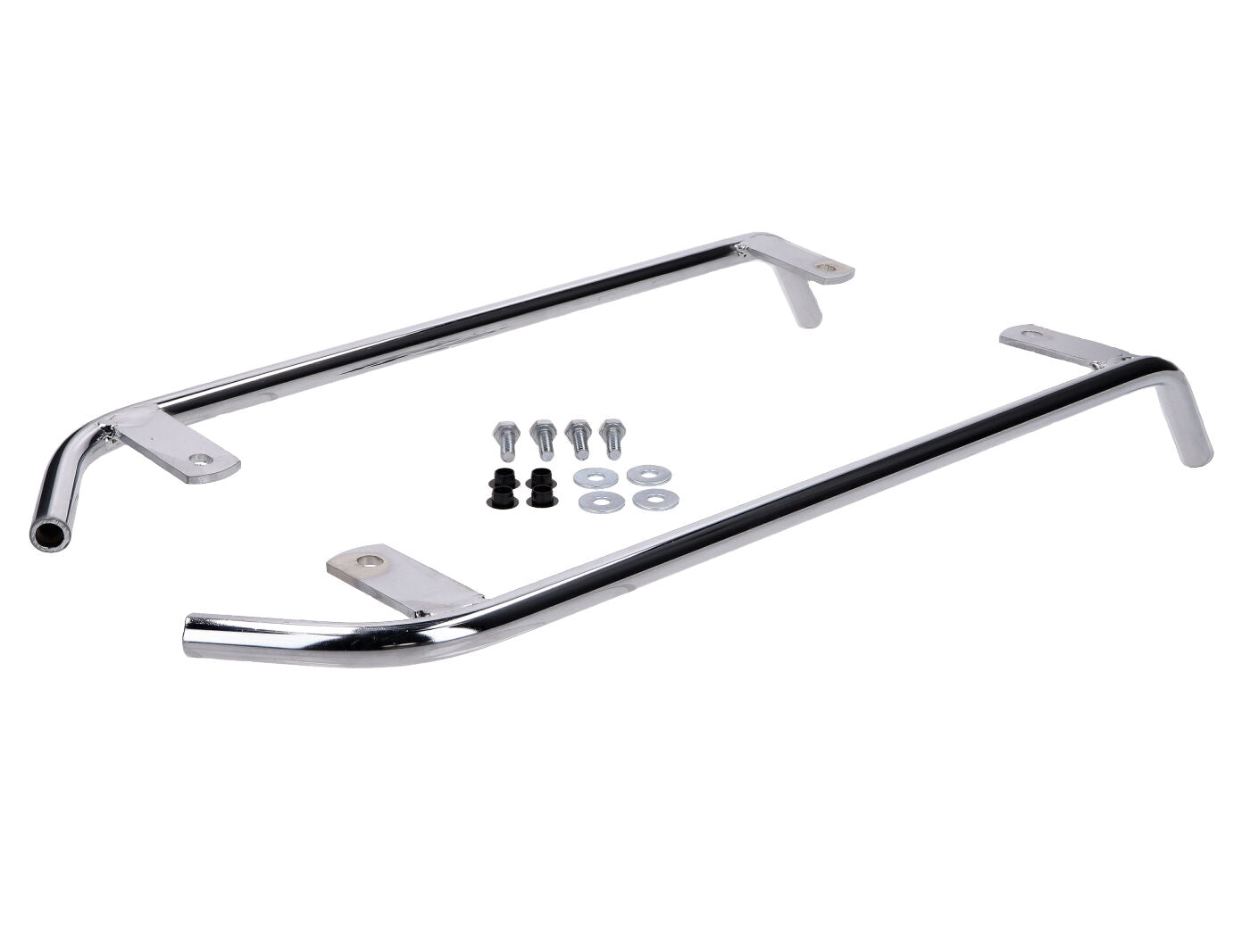 Suport scândură de picior Pränafa cromat set pentru Hercules Prima GT, Hobby Rider HR2, Sachs Optima 50