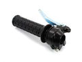 Mâner schimbător negru cromat cu levier ambreiaj 2 viteze pentru ghidon 22mm universal moped