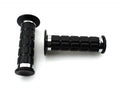 Set mansoane ghidon negru cu inele cromate 25/22mm 120mm pentru Kreidler, Zündapp, Simson, Puch și alte modele