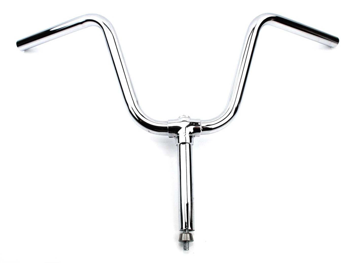 Ghidon cromat 580mm 200mm 21mm pentru Piaggio Ciao, Puch Maxi, Kreidler Flory, Hercules Prima, Simson SR și alte modele