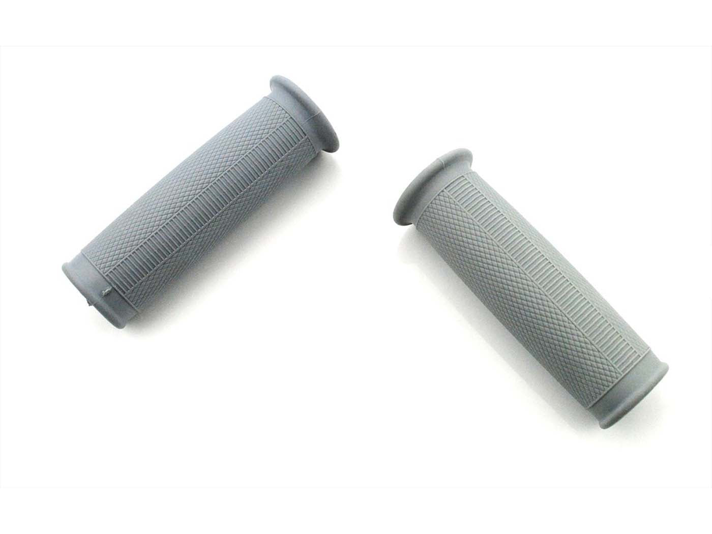 Set manșoane ghidon cauciuc gri 120mm 36mm/28mm/24mm pentru NSU Quickly N, S, L, Simson SR 1, 2, 2E, KR 50