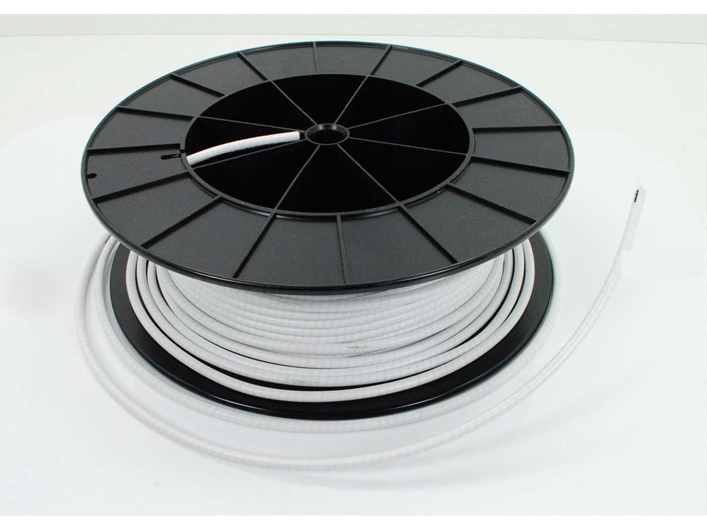 Teacă cablu 30m 2,3x5mm albă universal