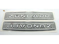 Set autocolante rezervor argintiu metalic 250x47mm pentru Zündapp C 50 Sport, GTS 50 și alte modele