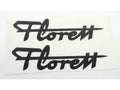 Autocolant rezervor negru 120mm x 30mm pentru Kreidler Florett Mustang/Cross 50, Florett RS-GS, Florett 3 viteze Moped 50cc