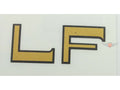 Autocolant LF auriu-negru 45x20mm pentru Kreidler Florett Mustang/Cross 50, Florett RS-GS, Florett 3-Gang Moped 50