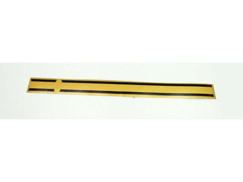 Autocolant rezervor negru-auriu 290/50mm x 20mm pentru Kreidler Florett Mustang/Cross 50, Florett RS-GS, Florett 3-Viteze 50cc