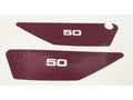 Set autocolante capac lateral 50 violet pentru Yamaha FS1 50 75-80, RD 50 MX