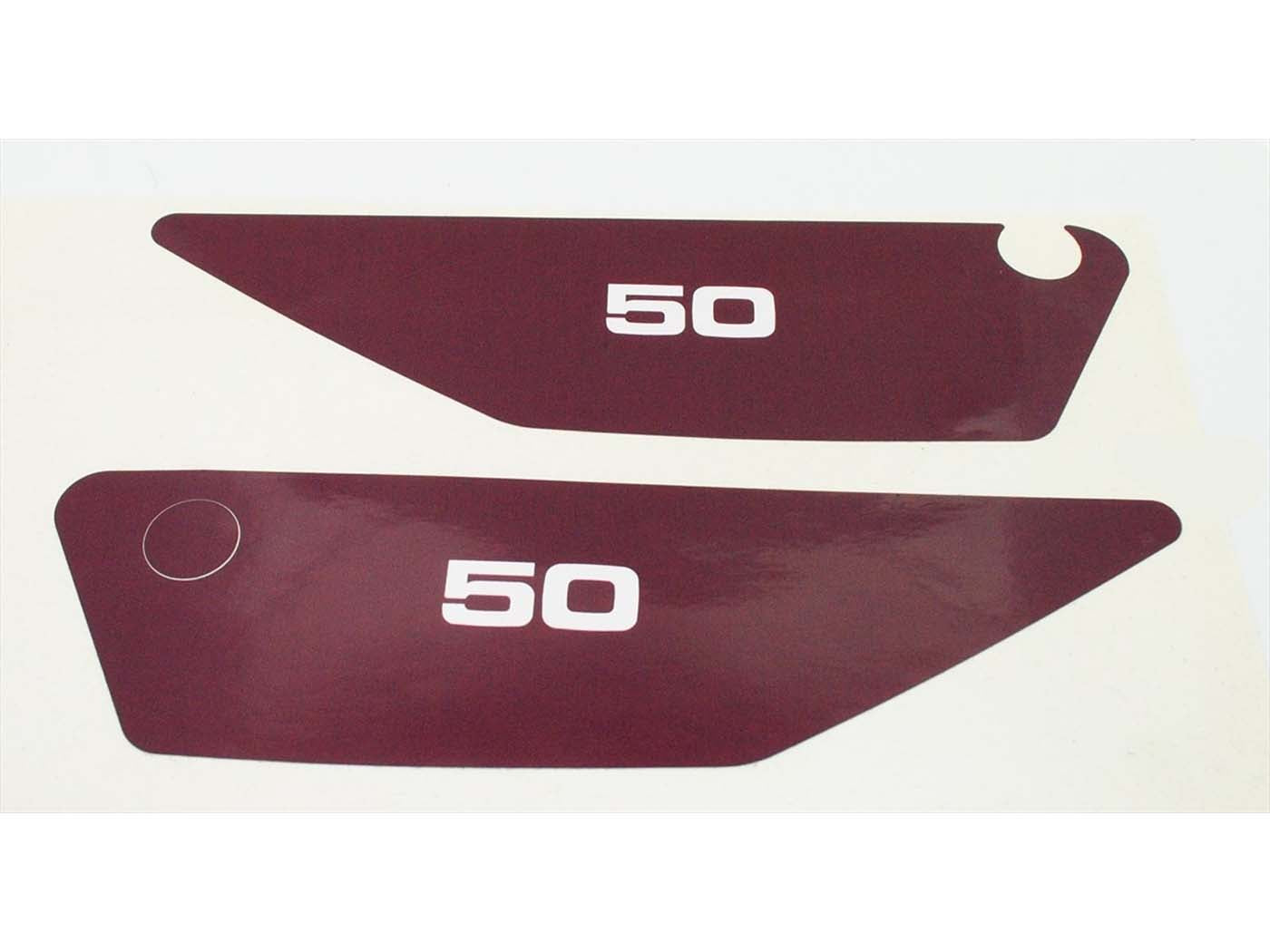 Set autocolante capac lateral 50 violet pentru Yamaha FS1 50 75-80, RD 50 MX