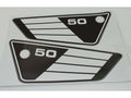 Autocolant capac lateral 100mm 270mm pentru Yamaha FS1 50 75-80, RD 50 MX