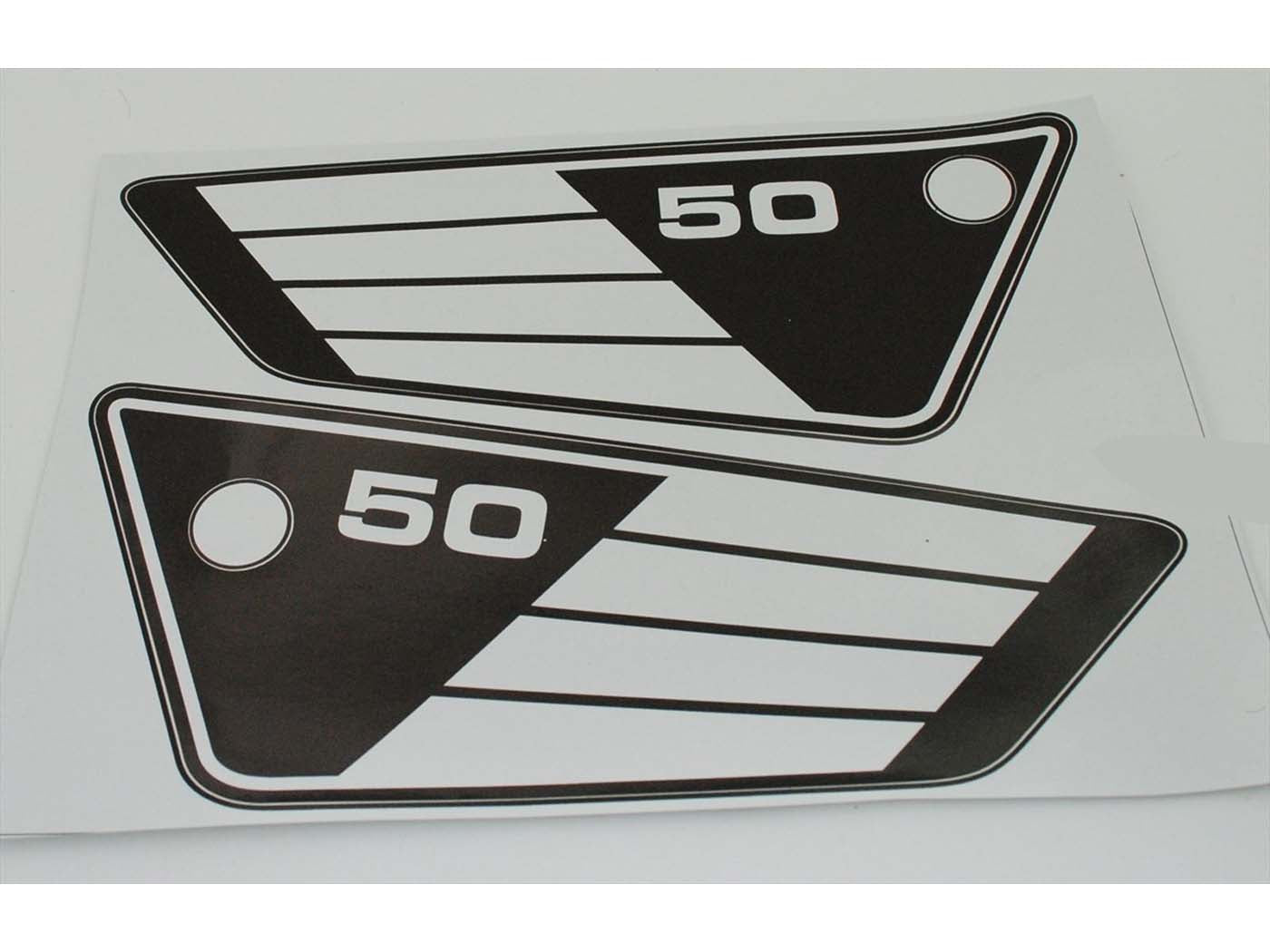 Autocolant capac lateral 100mm 270mm pentru Yamaha FS1 50 75-80, RD 50 MX