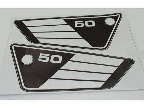 Autocolant capac lateral 100mm 270mm pentru Yamaha FS1 50 75-80, RD 50 MX
