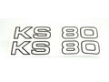 Set autocolante capac lateral pentru Zündapp KS 80, KS 80 Touring, KS 80 Super, KS 80 Sport și alte modele