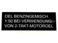 Autocolant rezervor MOGA 55/20mm negru/alb pentru Hercules, Kreidler, Zündapp, Puch și alte mărci