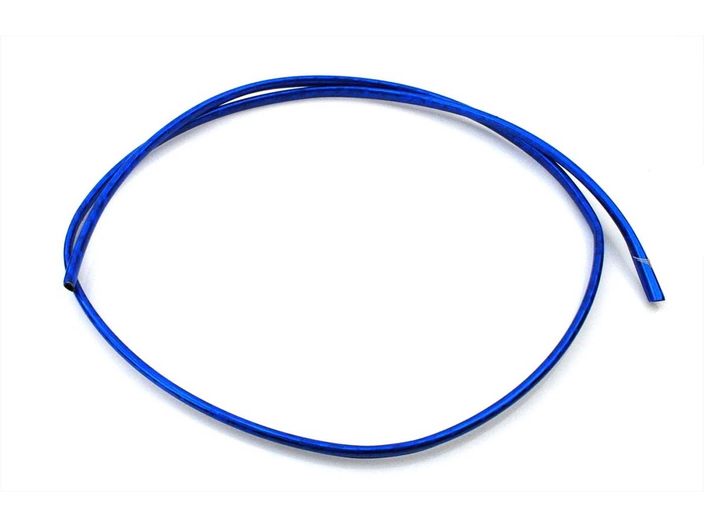 Bandă decorativă cromată albastră autoadezivă 100-110 cm pentru Simson KR50 Schwalbe, KR51/1 Schwalbe, KR51/2 Schwalbe