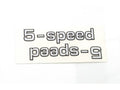 Set autocolante 5 viteze capac lateral carenaj pentru Zündapp GTS 50