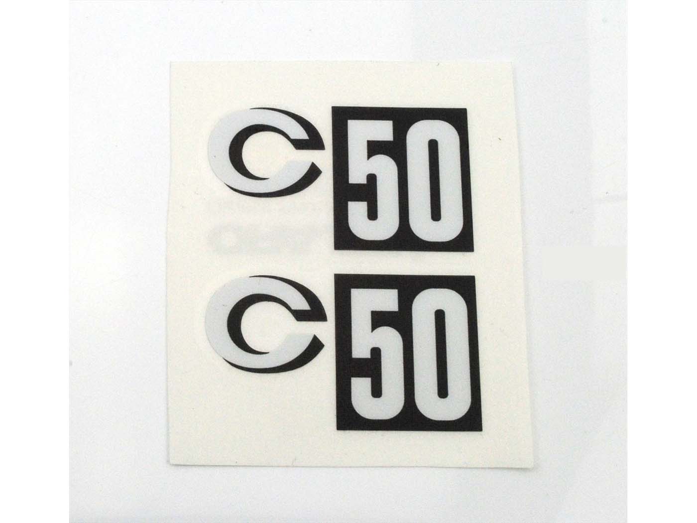 Set autocolante capac lateral carenaj pentru Zündapp CS 50, C 50 Sport și alte modele