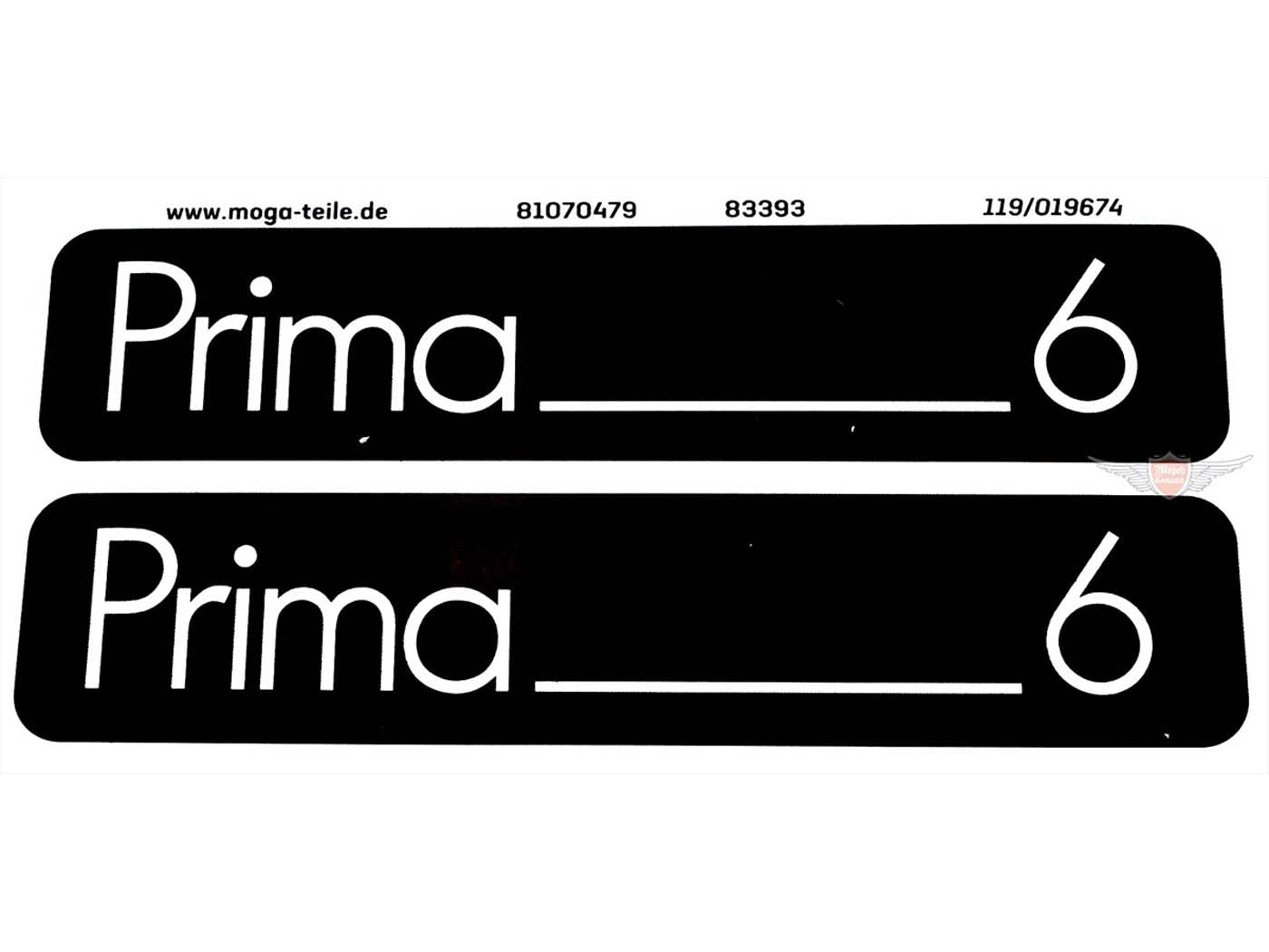 Set autocolante MOGA 2 bucăți 105mm x 21mm pentru Hercules Prima 6
