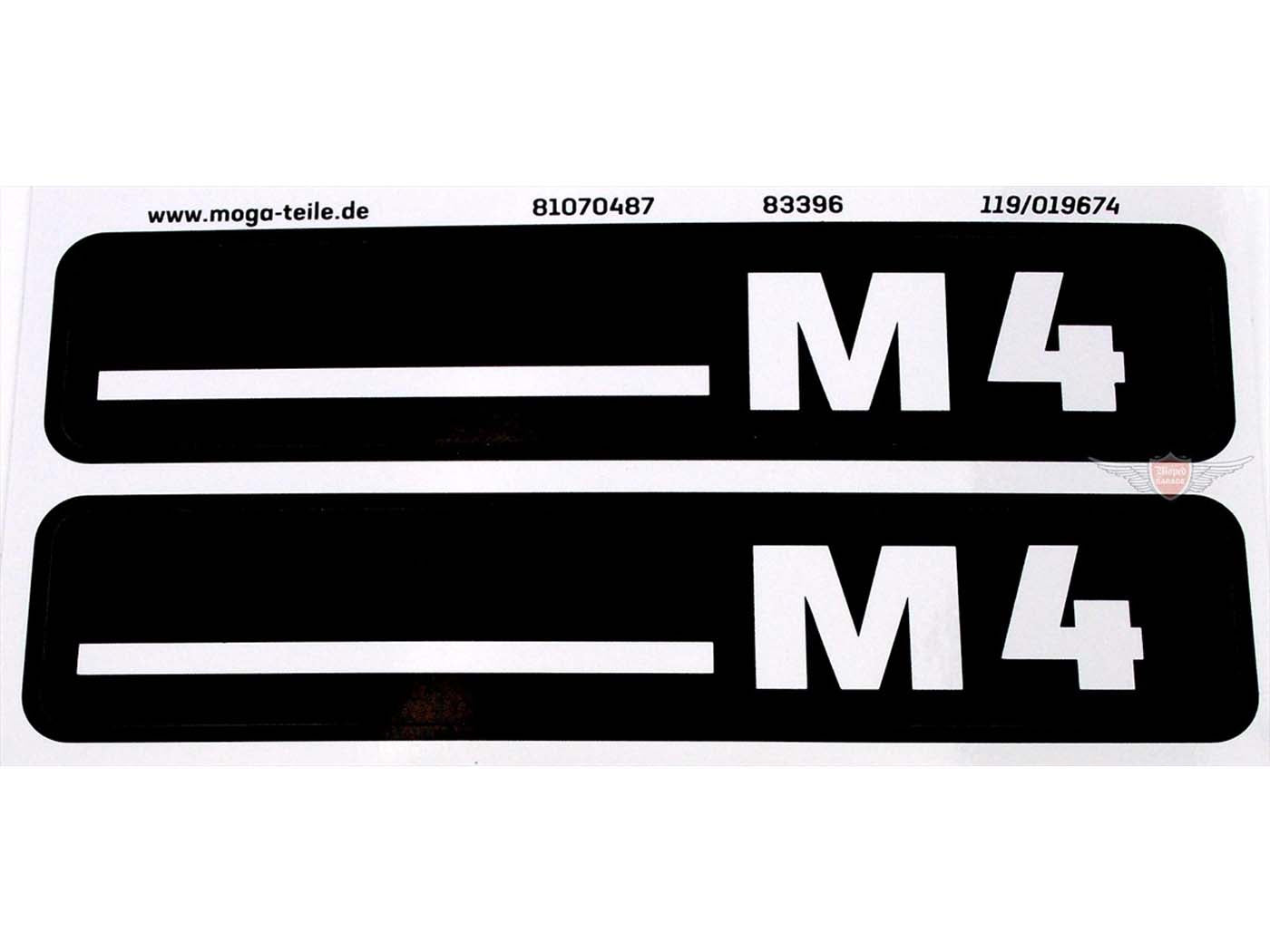 Set Autocolante MOGA 105mm x 21mm pentru Hercules M4