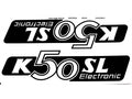 Set autocolante MOGA 2 bucăți 160mm x 40mm pentru Hercules K 50 Ultra, K 50 Ultra I LC, K 50 Ultra II LC, K 50 Ultra III LC