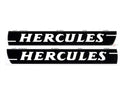 Set autocolante rezervor MOGA 270x34mm negru mat cu text alb pentru Hercules HR 1, Hobby Rider