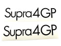 Set autocolante MOGA 2 bucăți lățime 195mm înălțime 38mm pentru Hercules Supra 4 GP