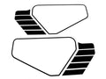 Set autocolante MOGA 2 bucăți lățime 330mm înălțime 150mm pentru Hercules K 50 Ultra, Supra 4 GP și alte modele