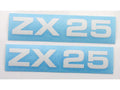 Set autocolante MOGA 2 bucăți lățime 95mm înălțime 17mm pentru Zündapp ZX 25